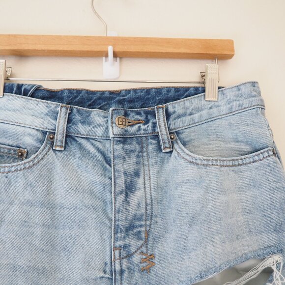 !! Ksubi Chopper Short Karma Trashed Distressed Denim Jean Shorts sz 30” - Picture 3 of 9